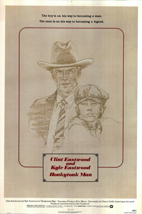 honkytonk man 1982 one sheet poster rolled